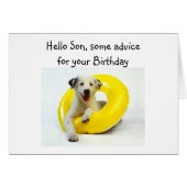 BIRTHDAY ADVICE "SON'S" BIRTHDAY (Front Horizontal)
