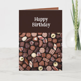 Birthday Age Better with Chocolate Fun  Card