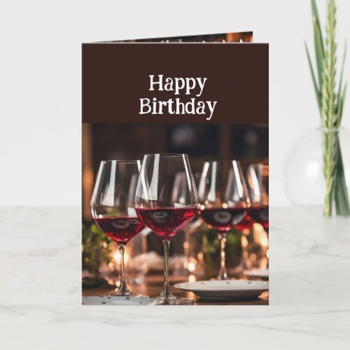 Birthday Age Better with Wine Fun  Card