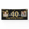 Birthday AGED TO PERFECTION Black Gold Stars