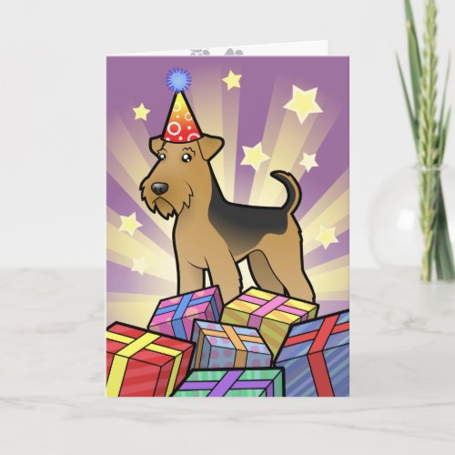 Birthday Airedale Terrier Card