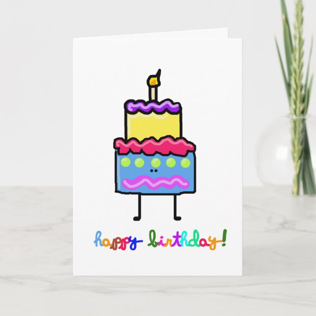 Birthday Alien Card (Front)