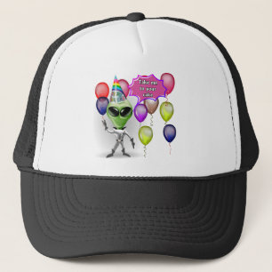 Birthday Alien Trucker Hat