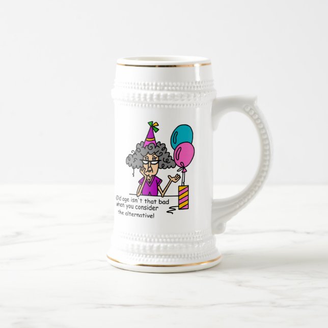 Birthday Alternative Humor Beer Stein (Right)