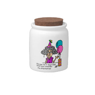 Birthday Alternative Humor Candy Jar