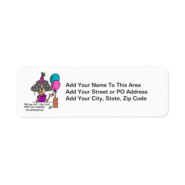 Birthday Alternative Humor Label (Front)