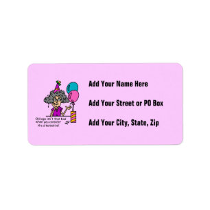 Birthday Alternative Humor Label