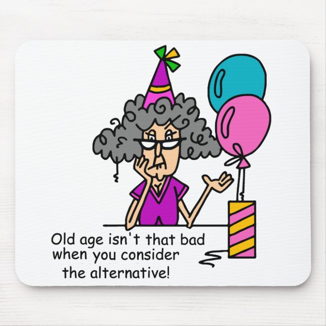 Birthday Alternative Humor Mouse Pad (Front)