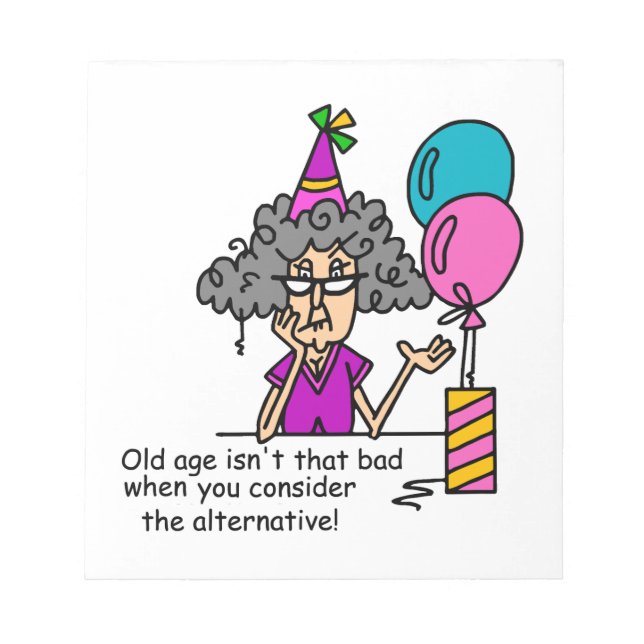 Birthday Alternative Humor Notepad (Front)
