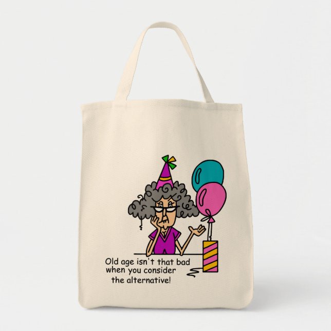 Birthday Alternative Humor Tote Bag (Front)