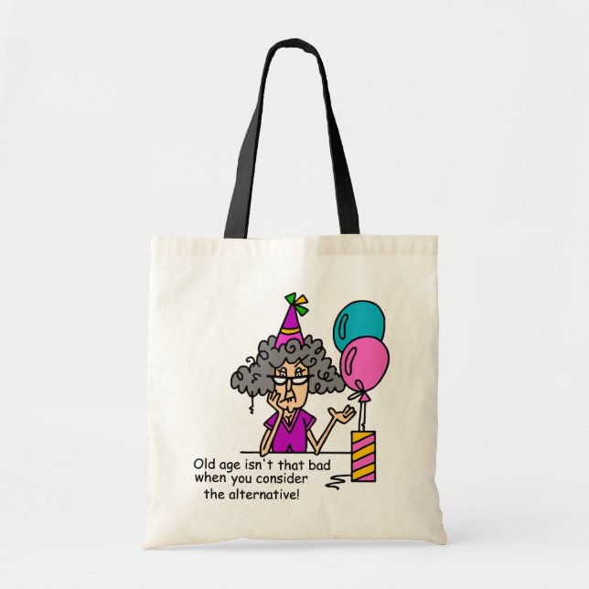 Birthday Alternative Humor Tote Bag (Front)