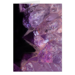 Birthday Amethyst Druzy in Photography Cards