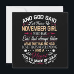 Birthday | And God Said Let There Be November Girl Save The Date<br><div class="desc">Birthday | And God Said Let There Be November Girl</div>