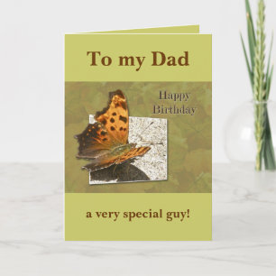 Birthday Angle Wing Comma Butterfly Card