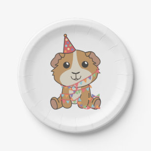 Birthday Animal Cute Guinea Pig Birthday Party Paper Plates