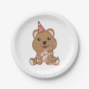 Birthday Animal Cute Quokka Kids Birthday Party Paper Plates