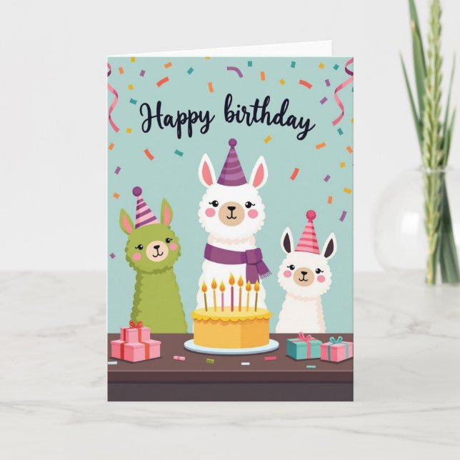 Birthday Animal Friends Card (Front)