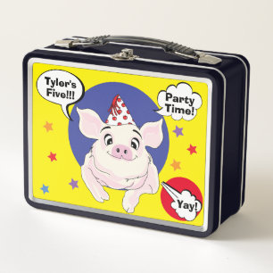 Birthday Animals Metal Lunch Box