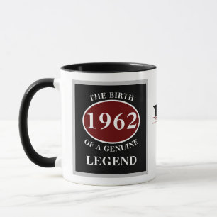 Birthday Any Year Born In Monogram Add Your Name Mug