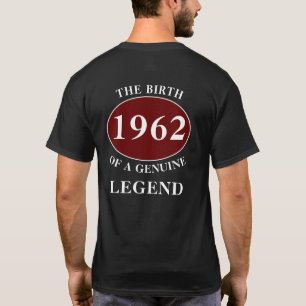 Birthday Any Year Born In Monogram Add Your Name T-Shirt