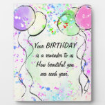 Birthday Art Design Plaque