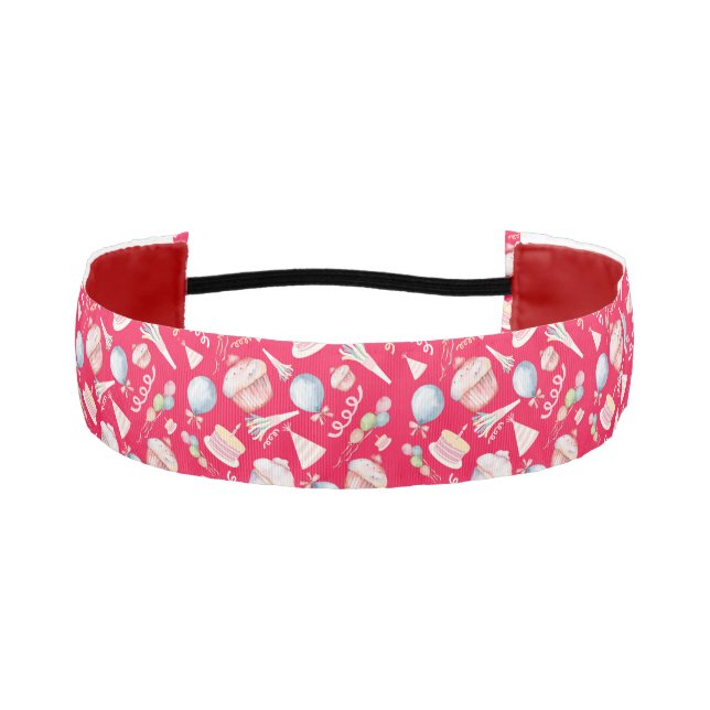 Birthday  athletic headband (Front)