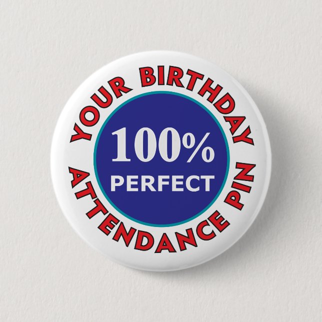 Birthday Attendance Pin (Front)