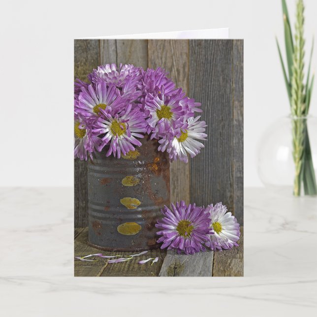 Birthday Autumn Mum Bouquet  Card (Front)