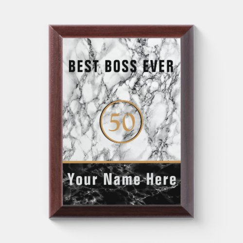 Birthday Award Plaque Boss Gift _ Personalized