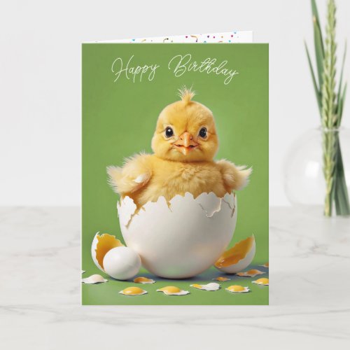 Birthday Baby Chick Card