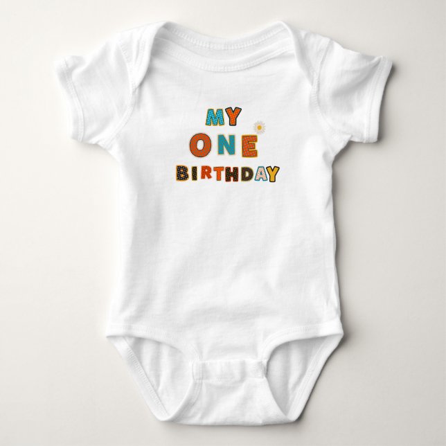   Birthday  Baby Girl  Baby Bodysuit (Front)