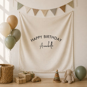 Birthday Backdrop Banner Tapestry Party Decor