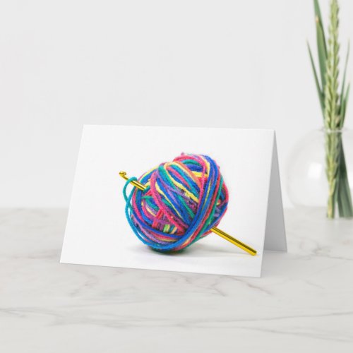 birthday ball of yarn card