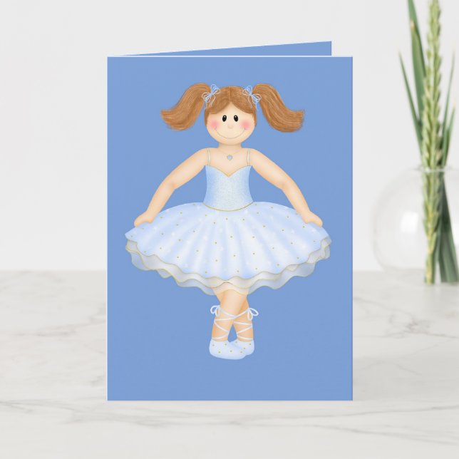 Birthday Ballerina Card (Front)