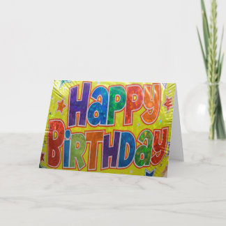 Birthday Balloon Generic Card