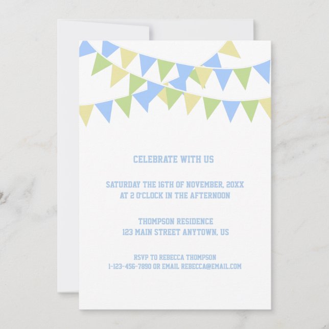 Birthday Balloon Invitation (Front)