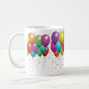 Birthday Balloon Mugs  Customize by creativeconceptss at Zazzle