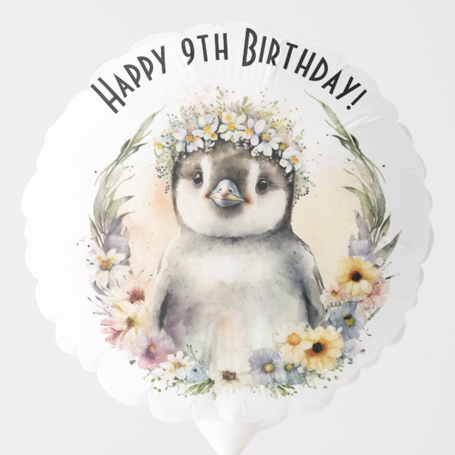 Birthday Balloon, Penguin Balloon (Front)