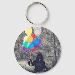 birthday balloons ape keychain