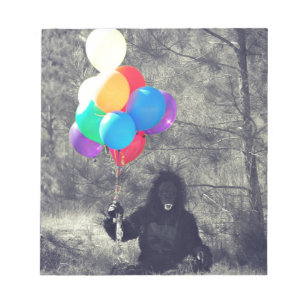 birthday balloons ape notepad
