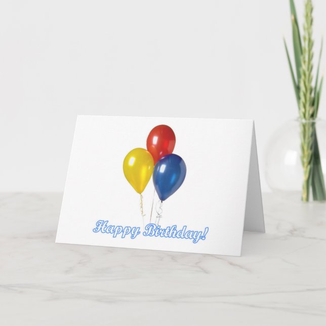 birthday balloons card (Front)