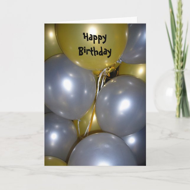 birthday balloons card (Front)