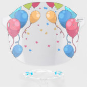 Birthday Balloons Confetti Colorful Celebration Face Shield (Front w/Glasses)