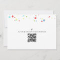 Birthday Balloons Confetti QR Code Social Media Invitation | Zazzle