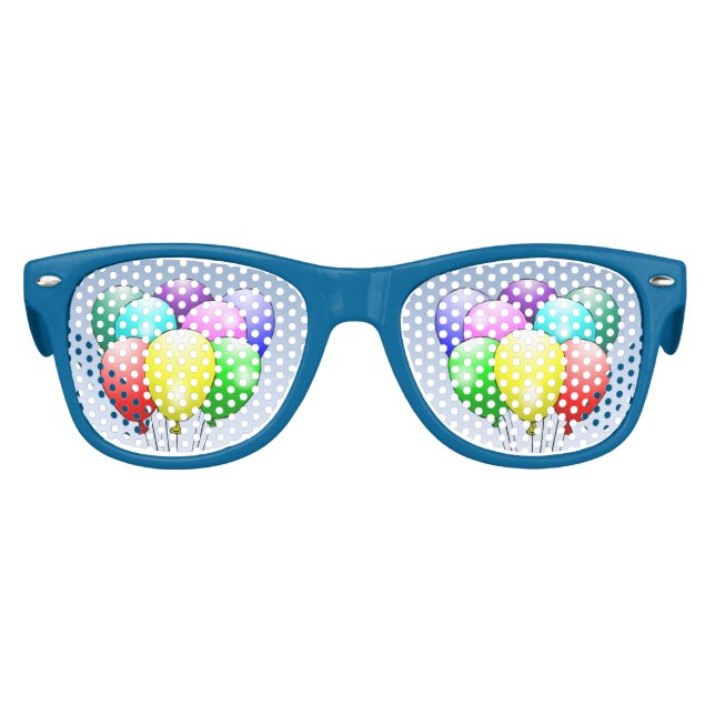 Birthday Balloons Kids Sunglasses (Front)