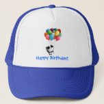 Birthday Balloons Panda Bear Trucker Hat at Zazzle