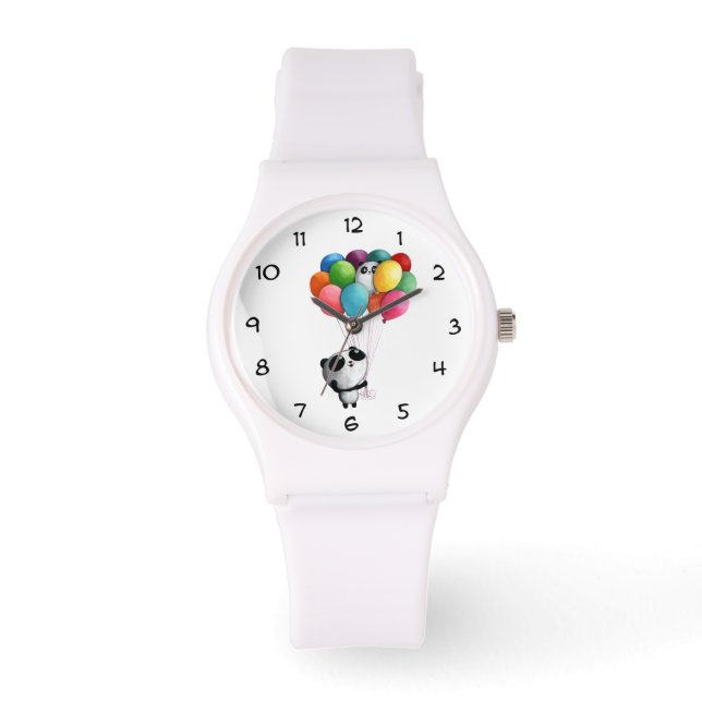 Birthday Balloons Panda Bear Watch (Front)