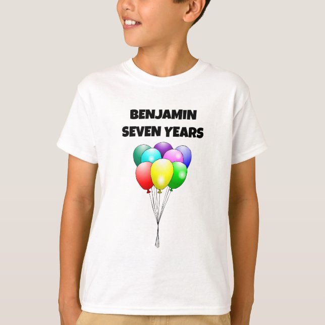 Birthday Balloons T-Shirt (Front)