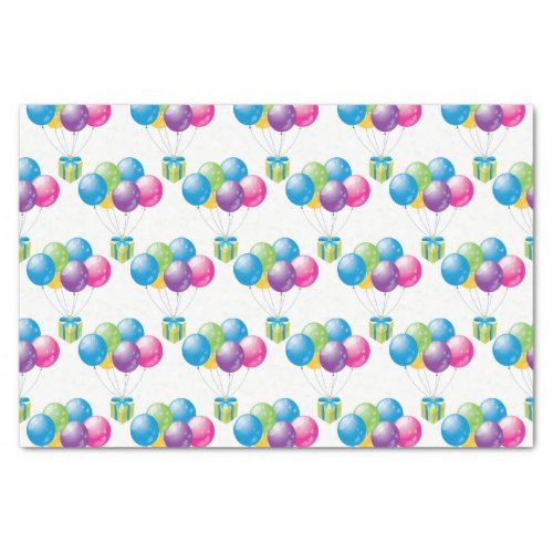 Birthday Balloons Tissue Paper
