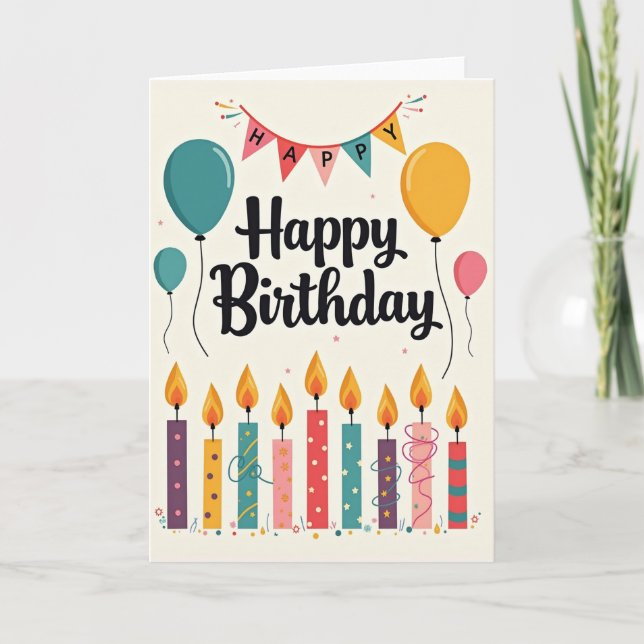 Birthday Banner Card (Front)
